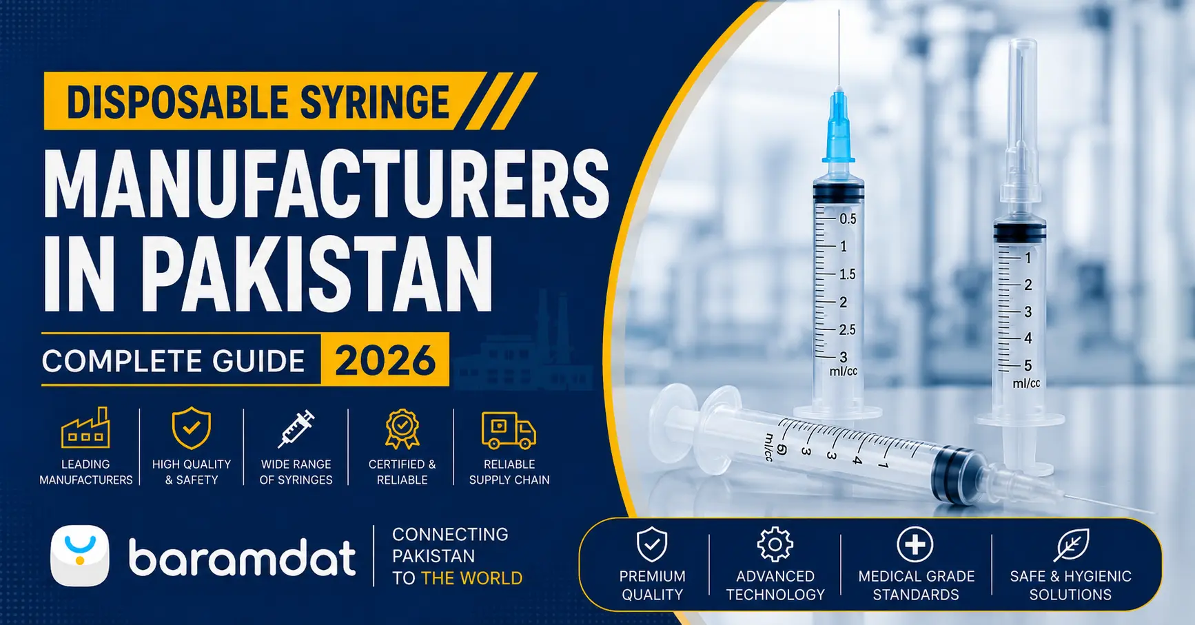 7 Verified Disposable Syringe Manufacturers in Pakistan 2026