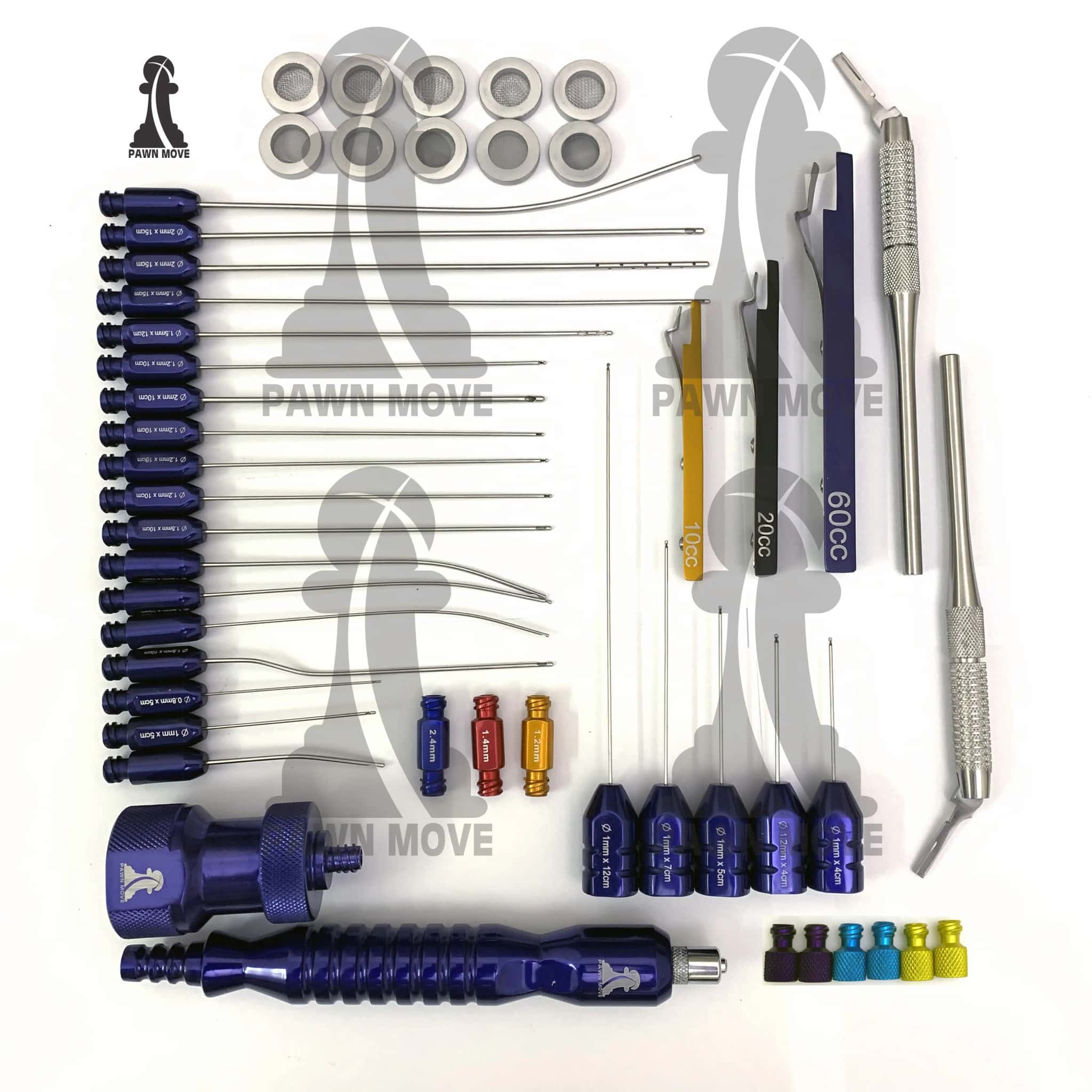 Liposuction Cannulas Set for Complete Body Nano Fat Harvesting