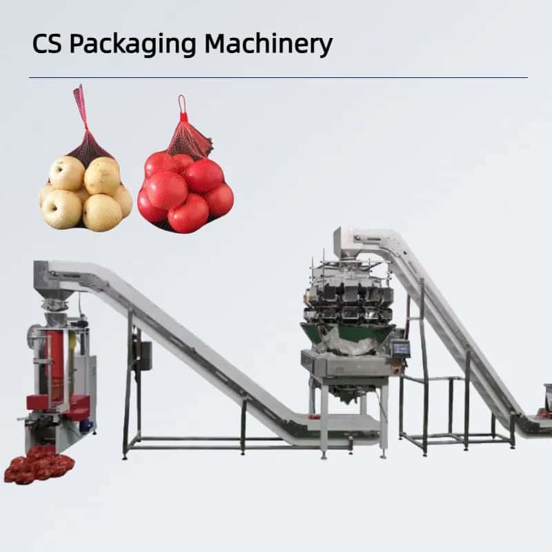Automatic Potato and Vegetable Mesh Bag Packaging Machine