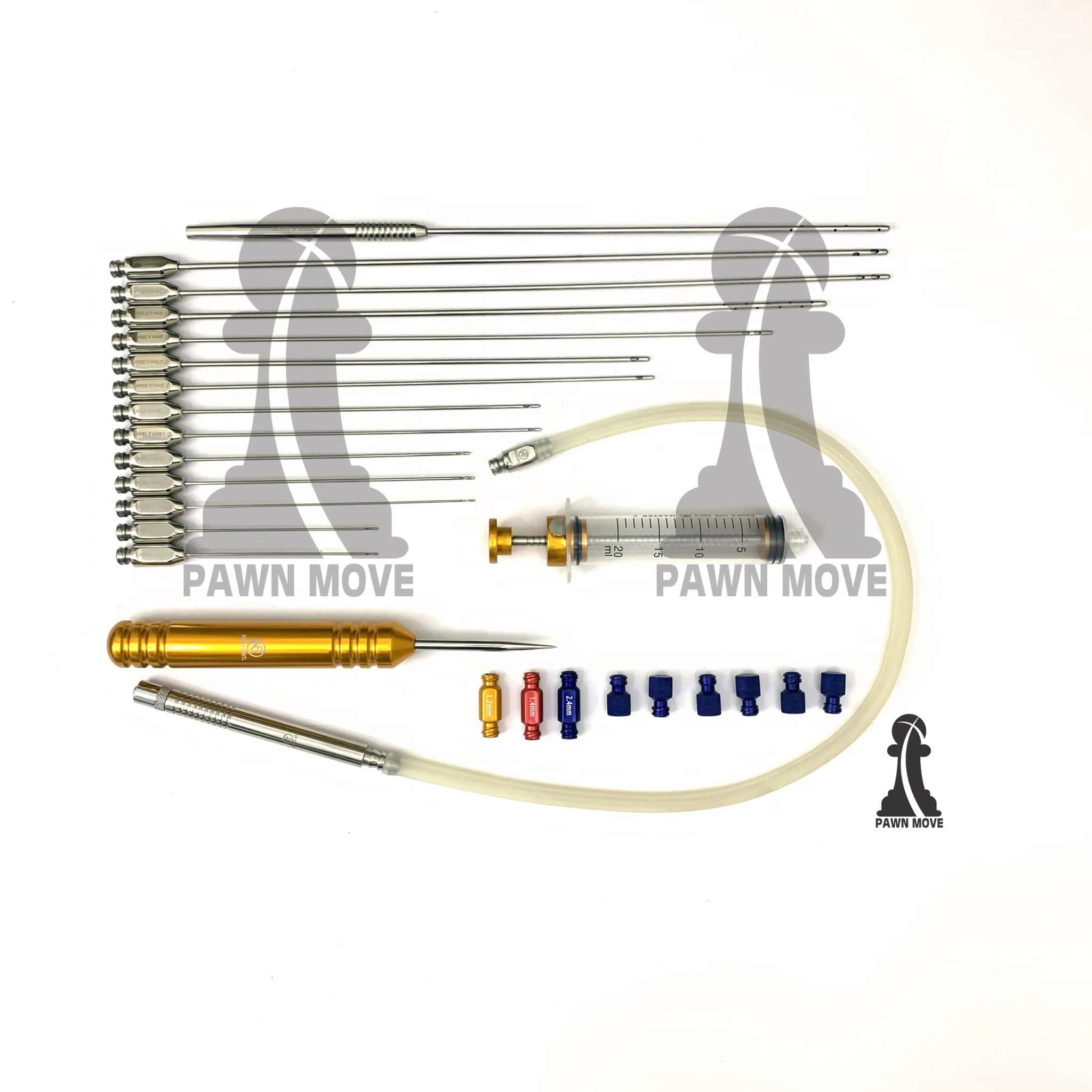 Facial Fat Grafting Cannula Set 27-Piece Luer Lock Kit