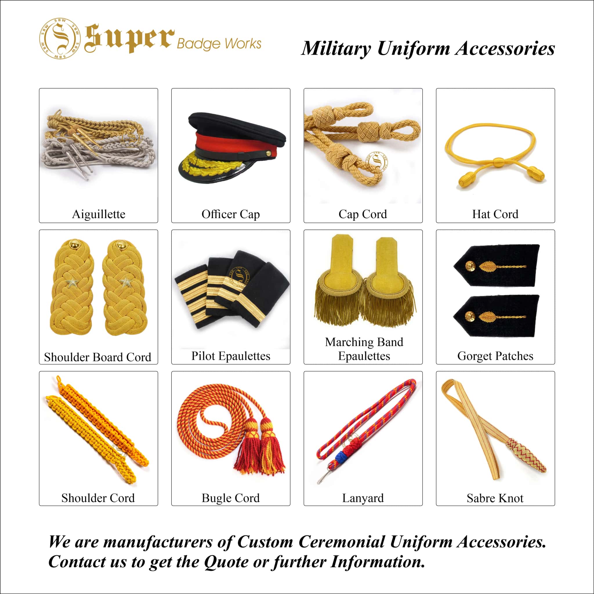 Military uniform accessories