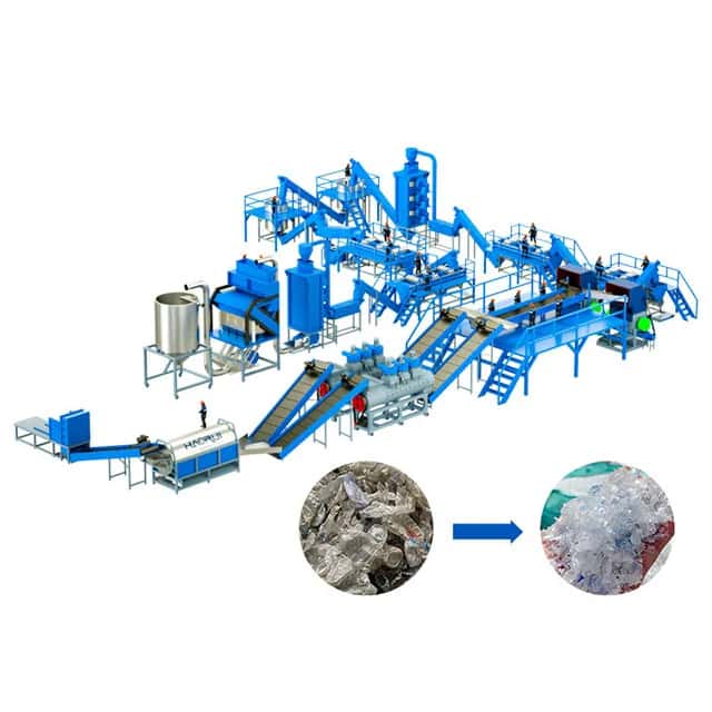 Competitive Price High Capacity Fibre Grade PET Bottle Washing Line for Plastic Recycling